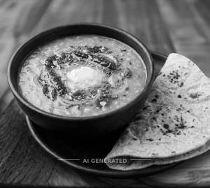 Tadka Fry + Tawa Roti (1 piece)