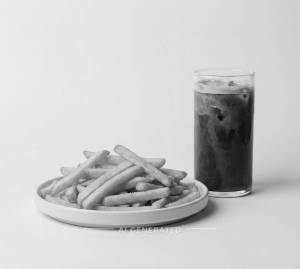 Golden French Fries + Cold Coffee