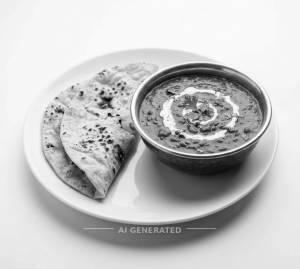 Dal Makhani +2 butter naan + salad