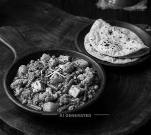 Panch Misali Sabji + Ata Roti (2 Pieces)