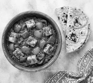 Punjabi Paneer + Plain Tandoori Roti (2 pieces)