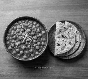 Chole Half + Tawa Roti (2 Pieces)