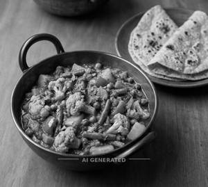 Mix Veg + Roti (2 Pieces)
