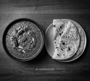 Black Dal Tadka + Tawa Roti (2 pieces)