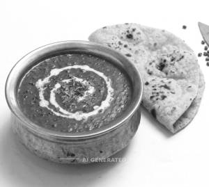 Mah Dal Makhni + Plain Roti (2 pieces)