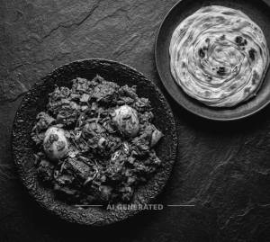 Egg Mutton Sukka Gravy + Parotta Set (1 piece)