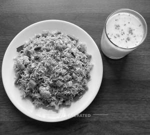 Veg Pulao + Buttermilk