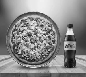 Mexican Pizza + Masala Cold Drink