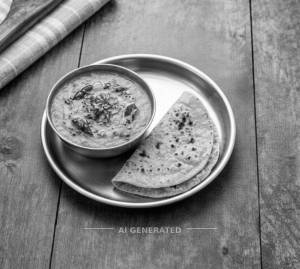 Dal Tadka + Tawa Roti (2 Pieces)