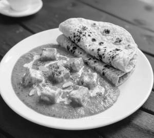 Sahi paneer + Tawa roti (2 pieces)