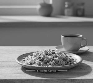 Poha + Black Coffee