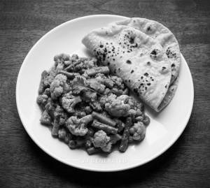 Veg Fry Curry + Phulka (2 pieces)