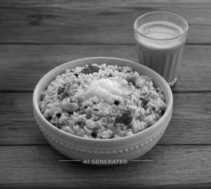 Khara Pongal + Tea