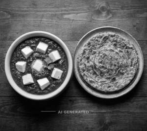 Palak paneer + Palak partha (1 piece)