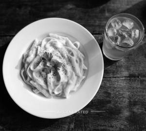 White Pasta + Mint Juice