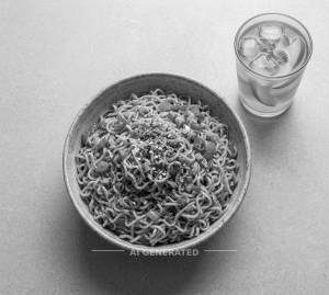Hot Passion Spicy Maggi + Peach Iced Tea