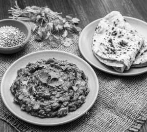 Baingan Bharta + Tandoori Roti (2 pieces)