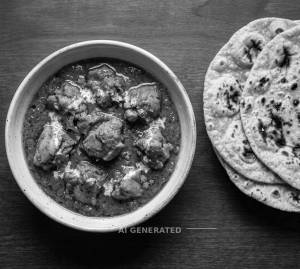 Chicken Curry + Tandoori Roti (2 pieces)
