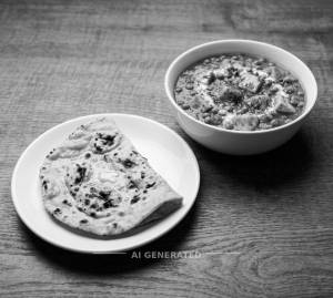 Mattar Paneer + Butter Roti [1 Piece]