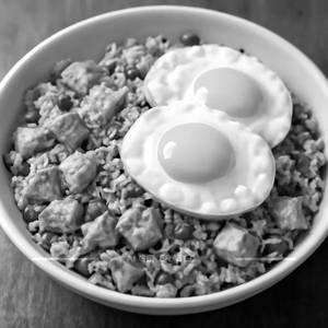 Double Egg Chicken Fried Rice