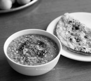 Dal Tadka + Tandoori Roti (1 Piece)