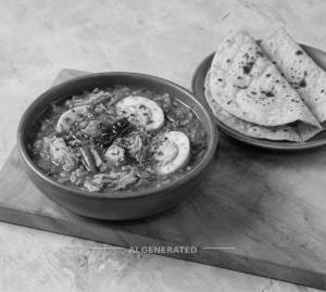 Egg Chicken Tadka (450Ml Approx) + Roti (2 Pieces)