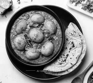 Dum Aloo + Tawa Roti (2 pieces)