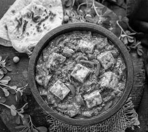 Paneer Kadai + Plain Roti (2 pieces)
