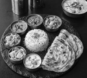 Veg meal + Veechu Parotta (2 pieces)