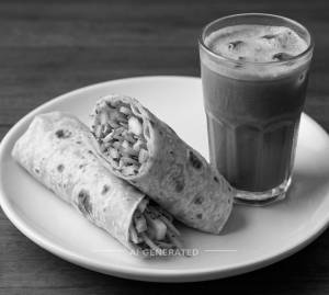 Veg Roll + Cold Coffee
