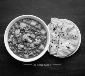 Veg Curry + Phulka (2 pieces)