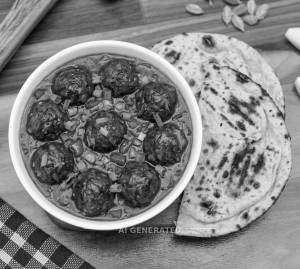 Veg Manchurian (Gravy) + Roti Tandoori (2 pieces)
