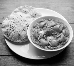 Aloo Do Pyaza + Roti (2 Pieces)
