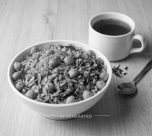Kabul Chana Avalakki + Black Tea