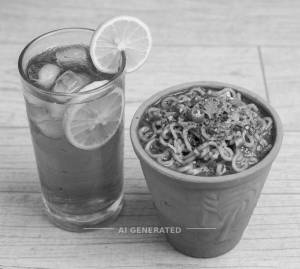 Double Masala Maggi + Lemon Iced Tea