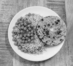 Chola Chawal + Butter Tandoori Roti (1 piece)