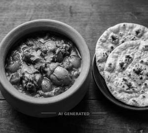 Chicken Handi + Tanduri Roti (2 pieces)