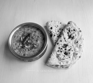 Dal Fry + Tandoori Roti (2 pieces)