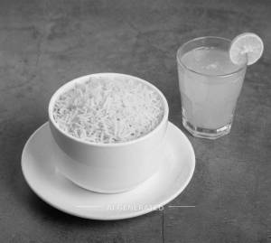 Steamed Rice + Fresh Lime Juice