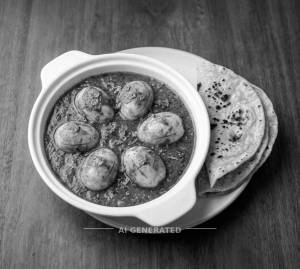 Egg Masala + Tawa Roti (2 pieces)