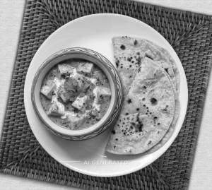 Paneer Handi + Tawa Plain Roti (2 pieces)