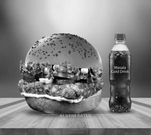 Crispy Chicken Burger + Masala Cold Drink