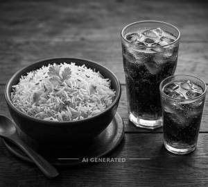 Ghee Basmati Rice + Soft Drinks (Big / Small)