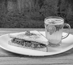 Veg Sandwich + Mint Lime