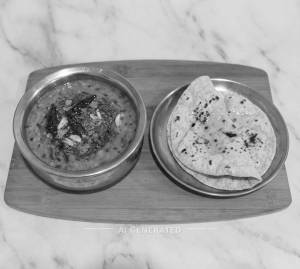 Dal Fry + Tawa Chapati (2 Pieces)