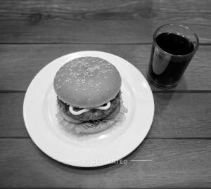 Veg Burger + Soft Drink