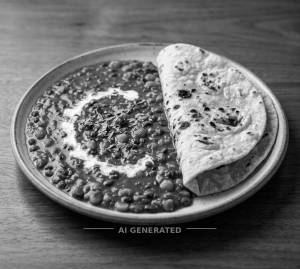 Dal Amritsari + Plain Roti (2 pieces)
