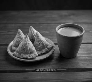 Samosa + Sugar free Tandoori Chai