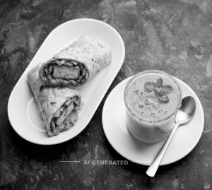 Paneer Wrap + Spicy Mango