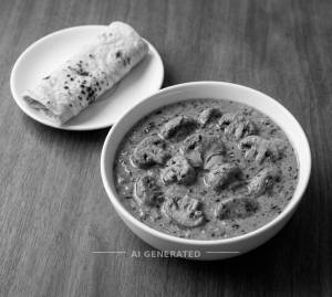 Mushroom Tikka Masala + Chapati (1 piece)